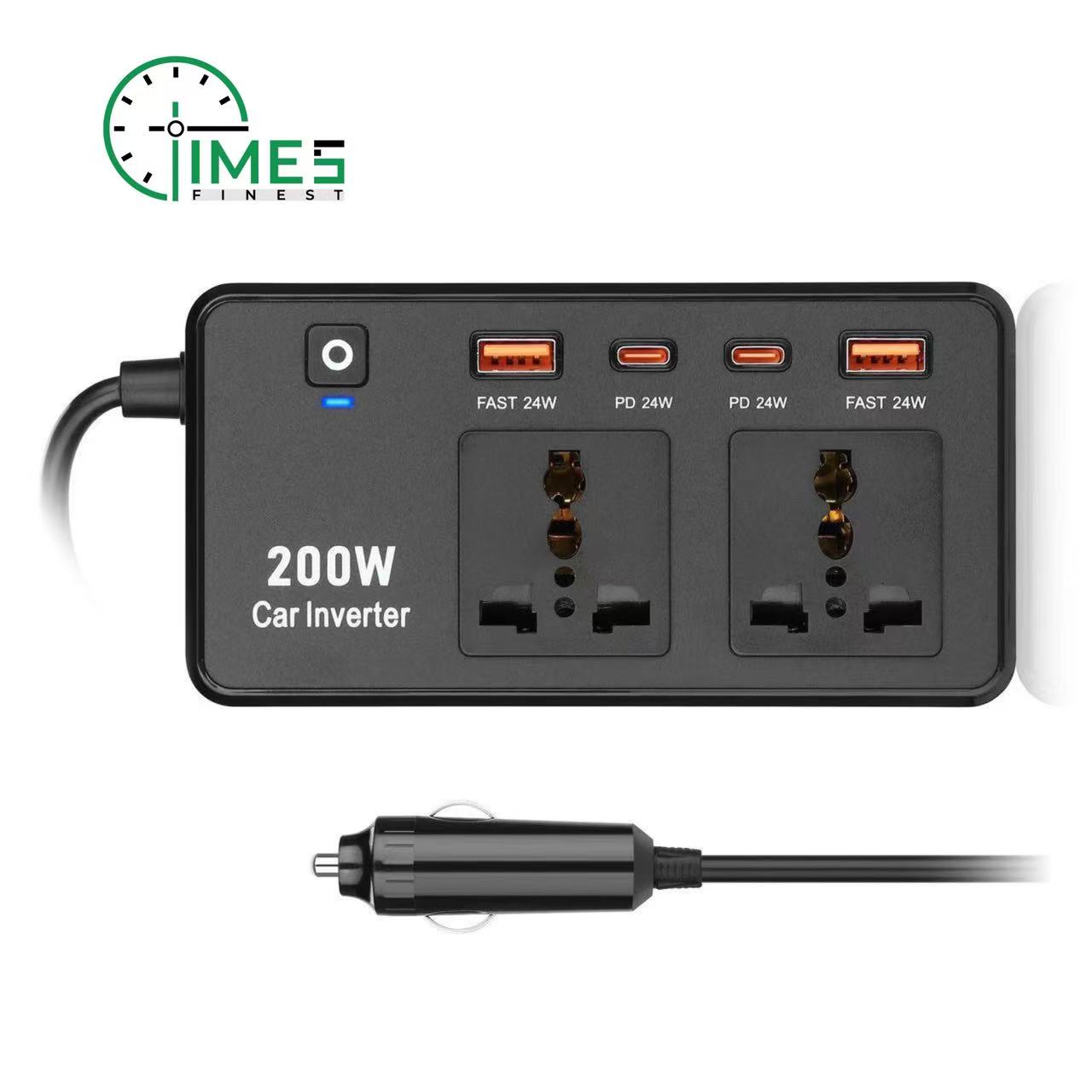 Car inverter/Multiplug for 12V DC to Ac