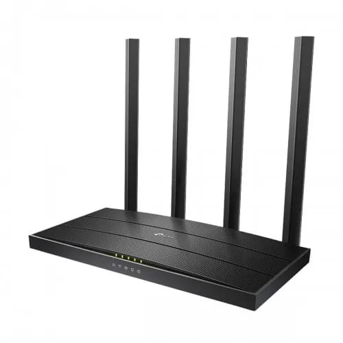 TP-Link Archer C6 AC1200 dual-band Gigabit mesh Wi-Fi router.