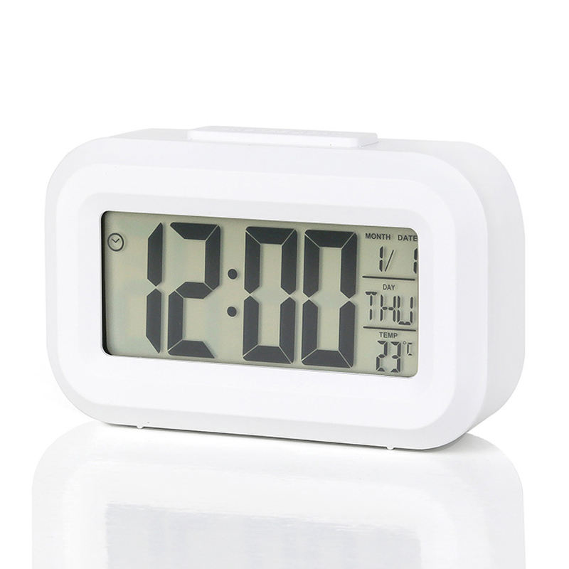 Smart LED Digital Alarm Clock with Date, Time and Temperature Display for Office and Home Desk