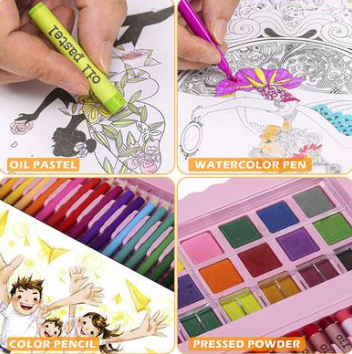 Drawing Art Set Painting For Kids Box Artist -208 Pc