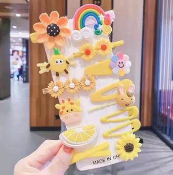 Colourful Hair Clips For Girl and Children 14 Pcs Set